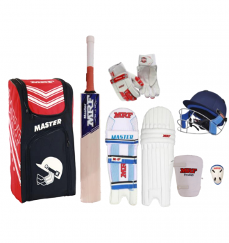 MRF Cricket Kit with Full Range of Batting & Keeping Accessories in Senior  Size with Club Inner Gloves Best Sports SG Cricket kit Full Set